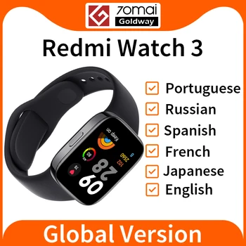Глобальная версия Xiaomi Redmi Watch 3 GPS Smartwatch Bluetooth Телефонный звонок 1,75 