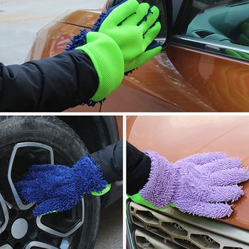 1 шт. ультра-роскошные перчатки для автомойки из микрофибры, инструмент для чистки автомобиля, многофункциональная щетка для чистки в домашних условиях