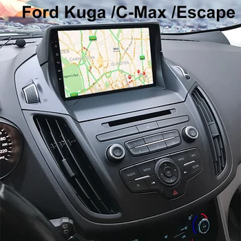 128 ГБ Автомобильный Радиоприемник Android 11 Мультимедийный Стерео Для Ford Cmax 2011 2013 Kuga C-max Escape GPS Bluetooth Авторадио Беспроводной Carpaly