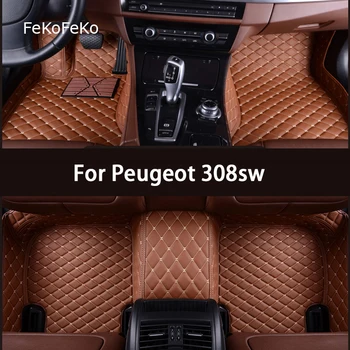 Автомобильные коврики FeKoFeKo на заказ для Peugeot 308sw, Аксессуары для ног, ковры