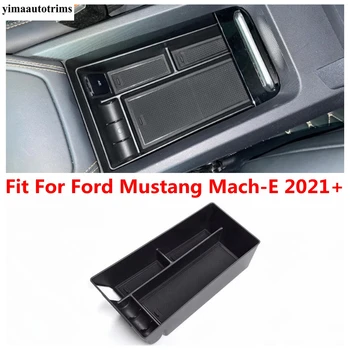 Центральная Консоль Подлокотник Ящик Для Хранения Органайзер Держатель Контейнера Лоток Аксессуары Для Интерьера Ford Mustang Mach-E 2021 2022
