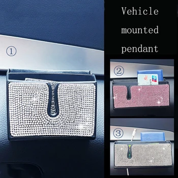 Ящик для хранения в автомобиле Предметов интерьера, инкрустированный бриллиантами Ящик для хранения в автомобиле
