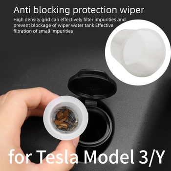 Автомобильный стеклоочиститель для очистки стекла, Фильтр для подачи воды, Аксессуары для автоматической модификации для Tesla Модель 3, модель Y 2017-2022