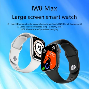 DBEI IW8 Max Смарт-часы Мужские Голосовой ассистент 2,1 Дюймов Серии 8 IP68 NFC GPS трекер Bluetooth Вызов Фитнес Женские Умные Часы