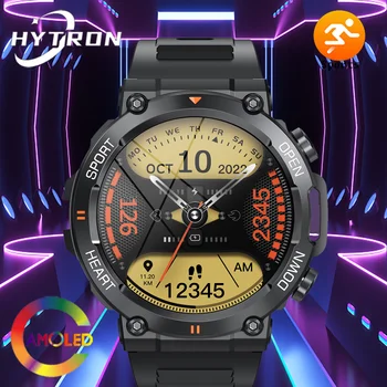 2023 AMOLED Смарт-часы Мужские 400 мАч Полносенсорные Часы Для Сна с Пульсометром IP68 Водонепроницаемые Спортивные Смарт-часы с Bluetooth-вызовом