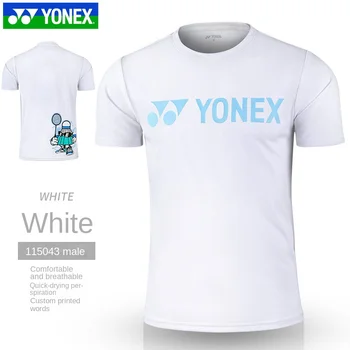 Теннисная футболка Yonex спортивная одежда спортивная одежда для бадминтона спортивная майка с коротким рукавом для мужчин и женщин 115043