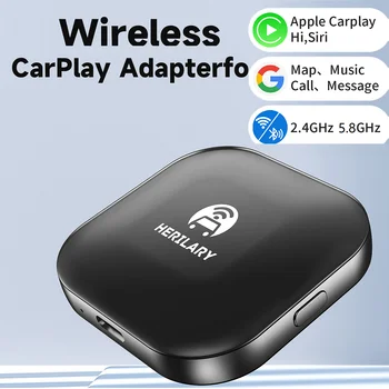 Адаптер Birgus Wireless Carplay для автомобильного воспроизведения, беспроводное соединение Bluetooth 5,8 ГГц, обновление через Интернет, подключи и играй