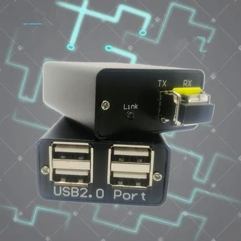 Оптический приемопередатчик USB2.0 USB к оптоволоконному приемопередатчику 2.0 Удлинитель оптического волокна Удлинитель приемопередатчика 20 км
