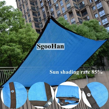 Синяя солнцезащитная сетка для защиты от ультрафиолета, Садовая теплица, навес для суккулентных растений, сетка для бассейна, солнцезащитный козырек, сетчатая ткань