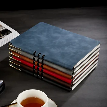 Бизнес-блокнот A5B5 Компактный Блокнот из мягкой кожи, Студенческий дневник, Корпоративный набор ноутбуков компании