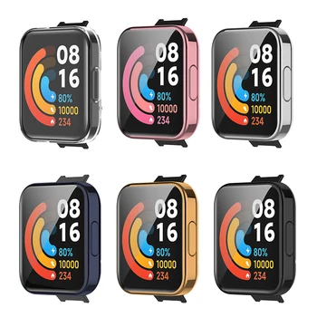Гальванический Чехол из ТПУ Для Xiaomi Redmi Watch 3 Smartwatch Ремешок Аксессуары Рамка Для Redmi Watch 3 Case
