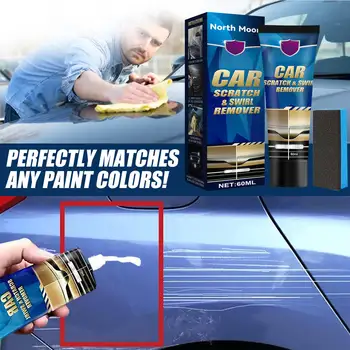 Крем для удаления автомобильных царапин Эффективный Полироль для ремонта царапин на автомобиле и средство для восстановления краски Втирающий состав Аксессуары для укладки автомобилей