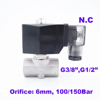 GOGO 100Bar 150Bar GSPG-06 2-Ходовой Электромагнитный Клапан Высокого давления для воды 3/8 